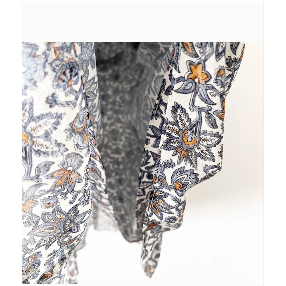 Veronica Beard Savile Floral Silk Dress 4 Boho Prairie Western Festival Romantic - Picture 7 of 9